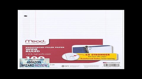 Mead Loose Leaf Paper Notebook Paper Wide Ruled Filler Paper Reinforced 8 Review