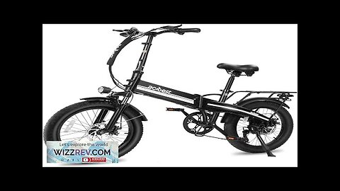 Electric Bike for Adults Peak 1000W55Miles 28Mph Top Speed 20" Fat Tire Review