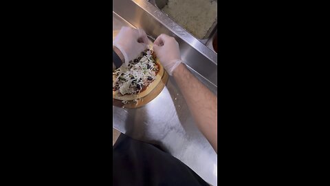 POV: Making Brick Oven Pizza Supreme Light Cheese #pizzatime #pizzalover #cooking #foodies #food