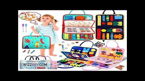 Busy Board Montessori Toys for Toddlers Sensory Toy Preschool Learning Educational Travel Review