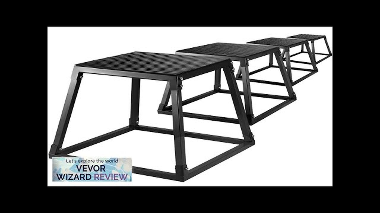 VEVOR Plyometric Platforms 4 PCS Set (12" 18" 24" 30") Plyometric Jump Review