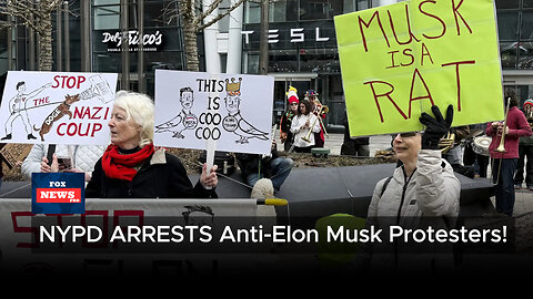 NYPD ARRESTS Anti-Elon Musk Protesters at NYC Tesla Showroom!