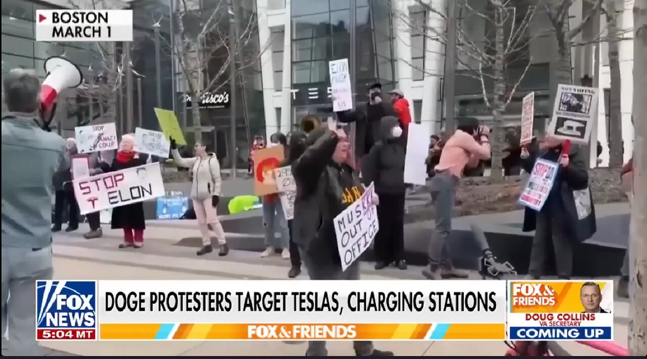 'Resistance' Dems ramp up profanity, vandals target Tesla