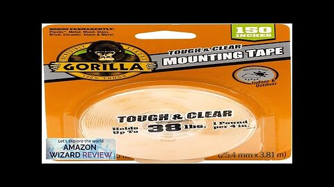 Gorilla Tough & Clear Double Sided Adhesive Mounting Tape Extra Large 1" Review