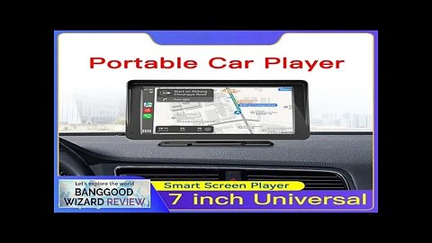 7 Inch Touch Screen Car MP5 Player With Dash Cam AHD Portable Review