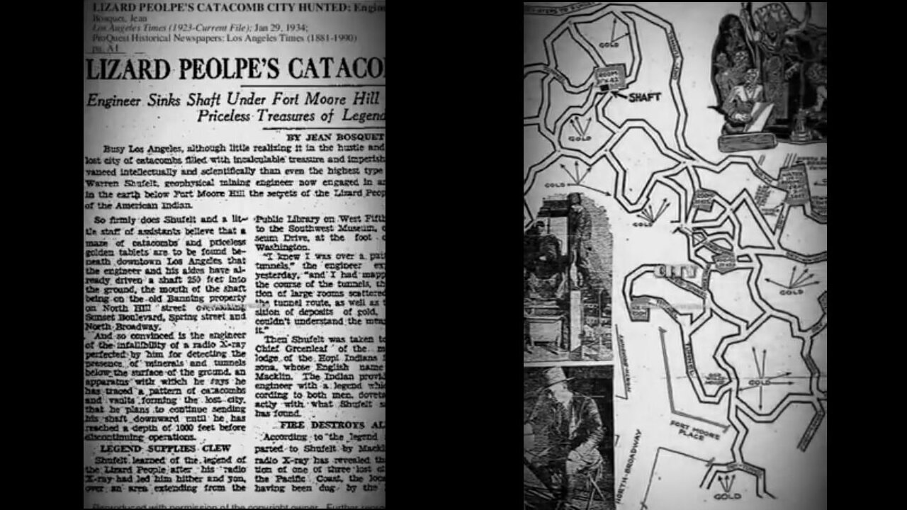 Tunnels Below Los Angeles, In 1933, it was said there were Lizard 🐍 People living there 🤔