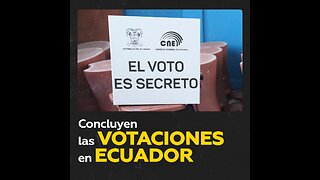 Cierran los colegios electorales en los comicios presidenciales de Ecuador