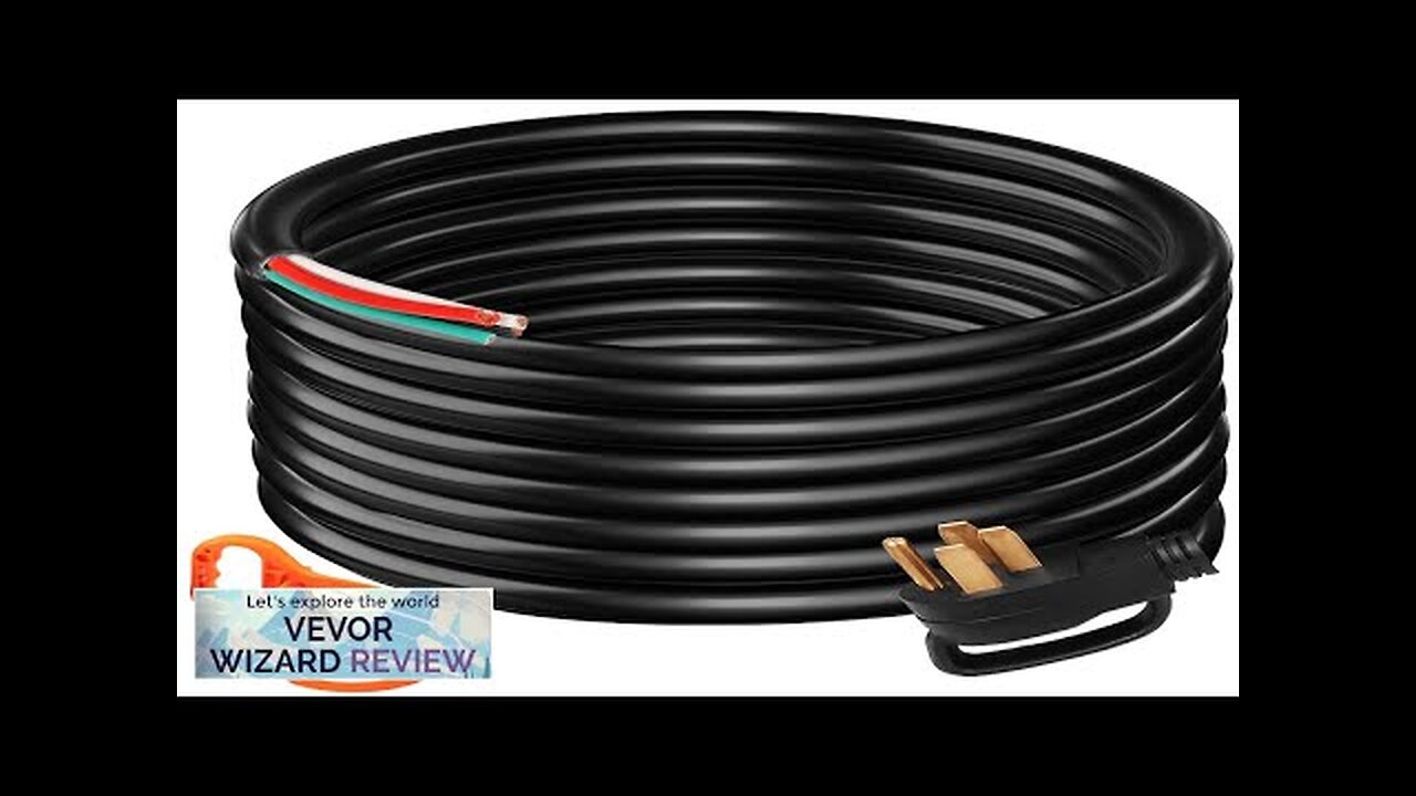 VEVOR 40Ft 50Amp Generator Extension Cord 6 Gauge STW 6/3+8/1 Generator Cord Review