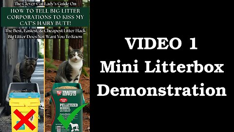 VIDEO 1 - Mini Litterbox Demonstration