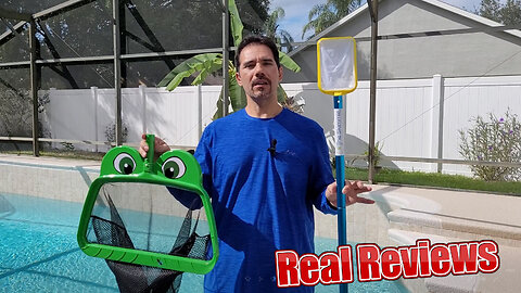 Mr. Frog Pool Skimmer Net and Skimmie Small Pool Skimmer Net Real Review