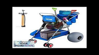 VEVOR Beach Wonder Wheeler 12" All-Terrain Balloon Wheels 350 lbs Beach Cart Review