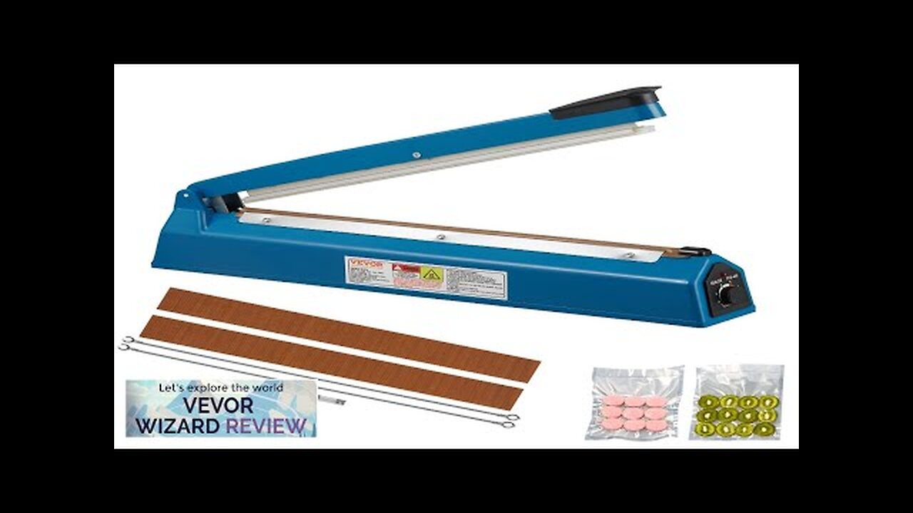 VEVOR Impulse Sealer 16 inch Manual Heat Seal Machine with Adjustable Heating Review