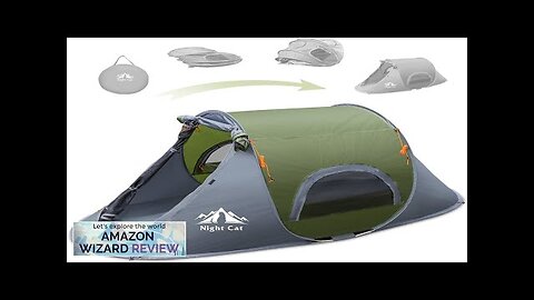 Night Cat Pop-up Camping Tent: 1 Person Tent Waterproof Instant Easy Setup Review