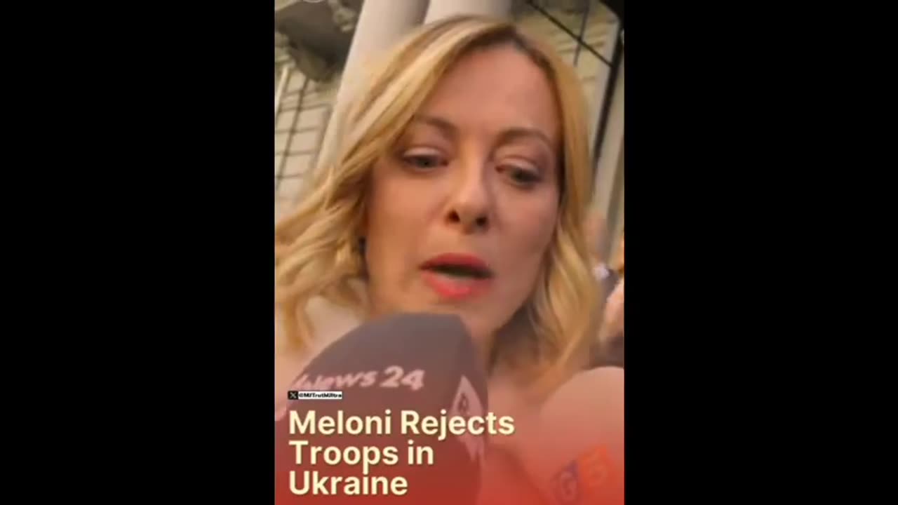 Italian PM Giorgia Meloni denies the request from France and UK to send troops to Ukraine