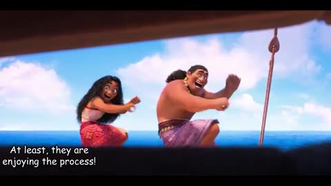 Moana 2 - Moana And Her Crew In The Ocean Scene Recap