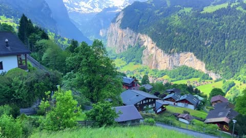 Wengen, Switzerland walking tour 4K - The most beautiful Swiss villages - Charming village