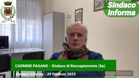 Roccapiemonte (SA) - Aggiornamenti dal sindaco Pagano (20.02.25)