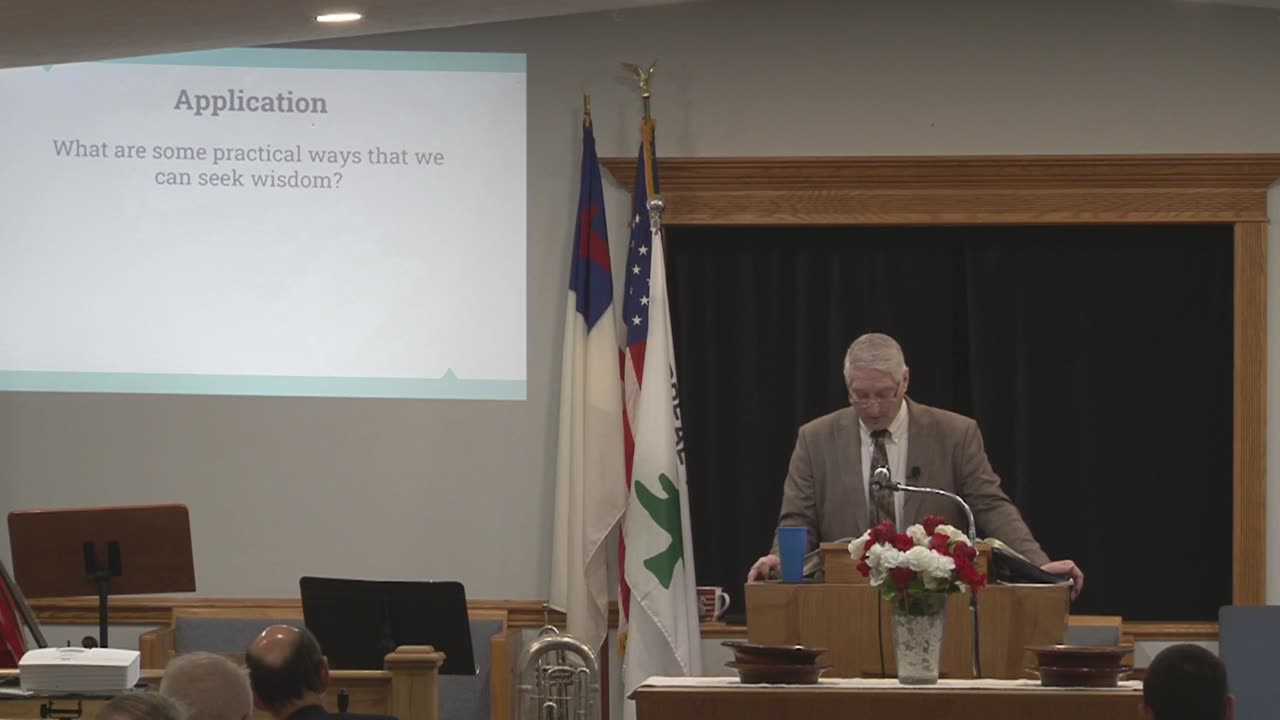 Sunday School. Pastor Troyer; Solomon Asks for Wisdom