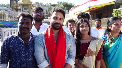 Indian Telugu Actor VISHWAK SEN@tirumala