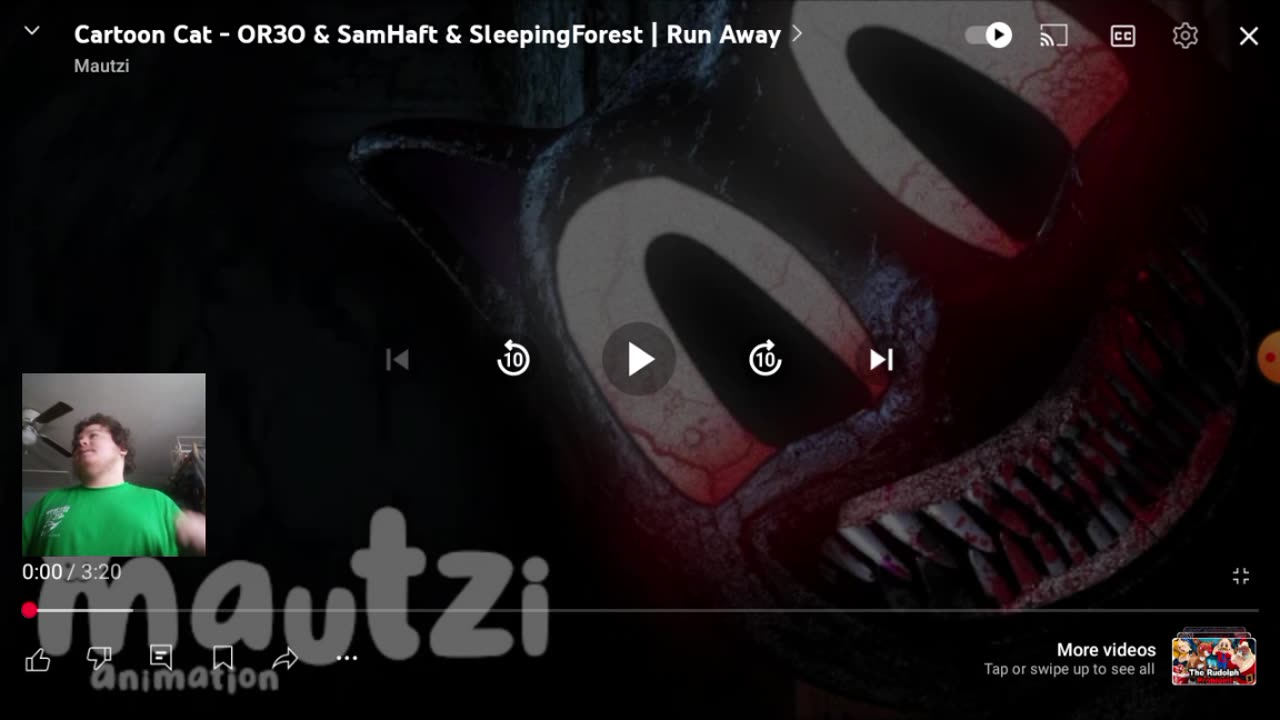 Reacting To Cartoon Cat - Run Away (Song By OR3O, SamHaft, & SleepingForest) Animated By Mautzi Animation Studio