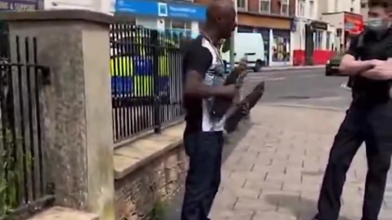 If this was a white British lad police would arrest him