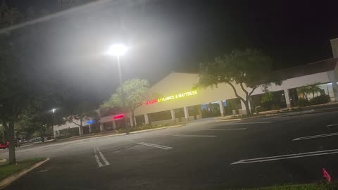 Random music in a parking lot