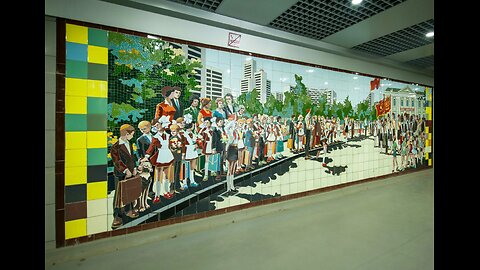 Mosaics in the underground passages of Rostov-on-Don