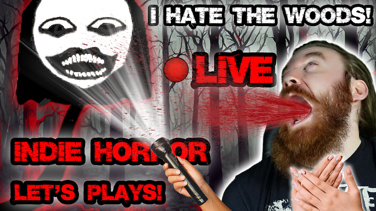 STINKY dumb man is LOST in the WOODS! He POOPED! YOU VOTE on the next game! LIVE INDIE HORROR NIGHT!