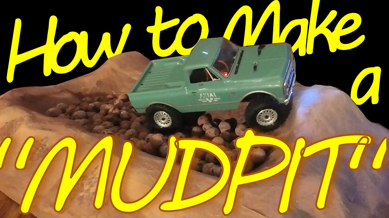 How To Make an Indoor MUD PIT Obstacle for your RC Crawler Course