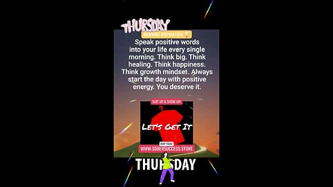 🗣Always Start The Day With Positive Energy‼️#sobercoach #motivation #MorningQuote #Quotes #Sobriety