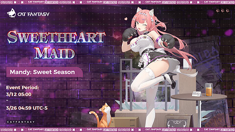 Cat Fantasy Half-Year Anniv Bannergameplay Mandy Sweet Season Sweetheart Maid