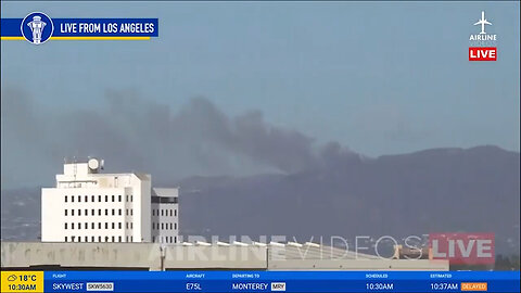 Airplane Videographer Captures Moment Southern California Wildfires Ignite