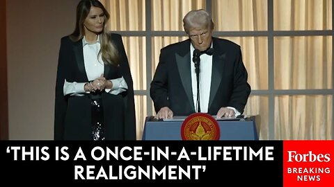 President-Elect Trump, Alongside Melania, Delivers Remarks At Inauguration Eve Dinner