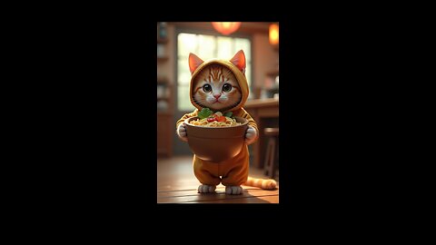 Title: Cozy Chef Cat 🍜