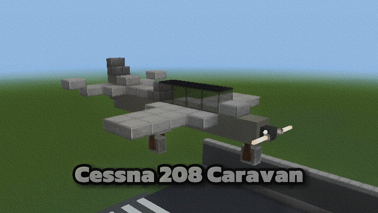 Tutorial: How to make a Cessna 208 Caravan (aircraft) in Minecraft!