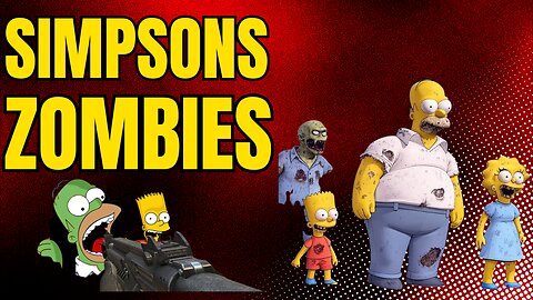 Simpsons Custom Zombies Map - Trying To Beat It Solo!