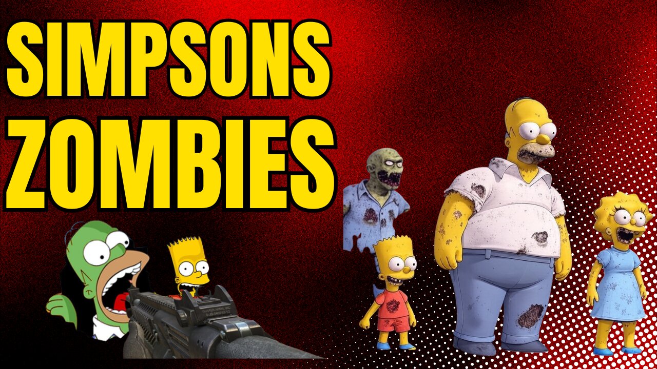Simpsons Custom Zombies Map - Trying To Beat It Solo!
