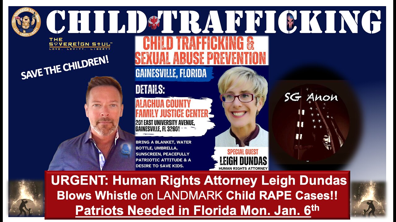 URGENT: Human Rights Atty Leigh Dundas Blows Whistle on CRITICAL Child Rape Cases in Florida on J6!