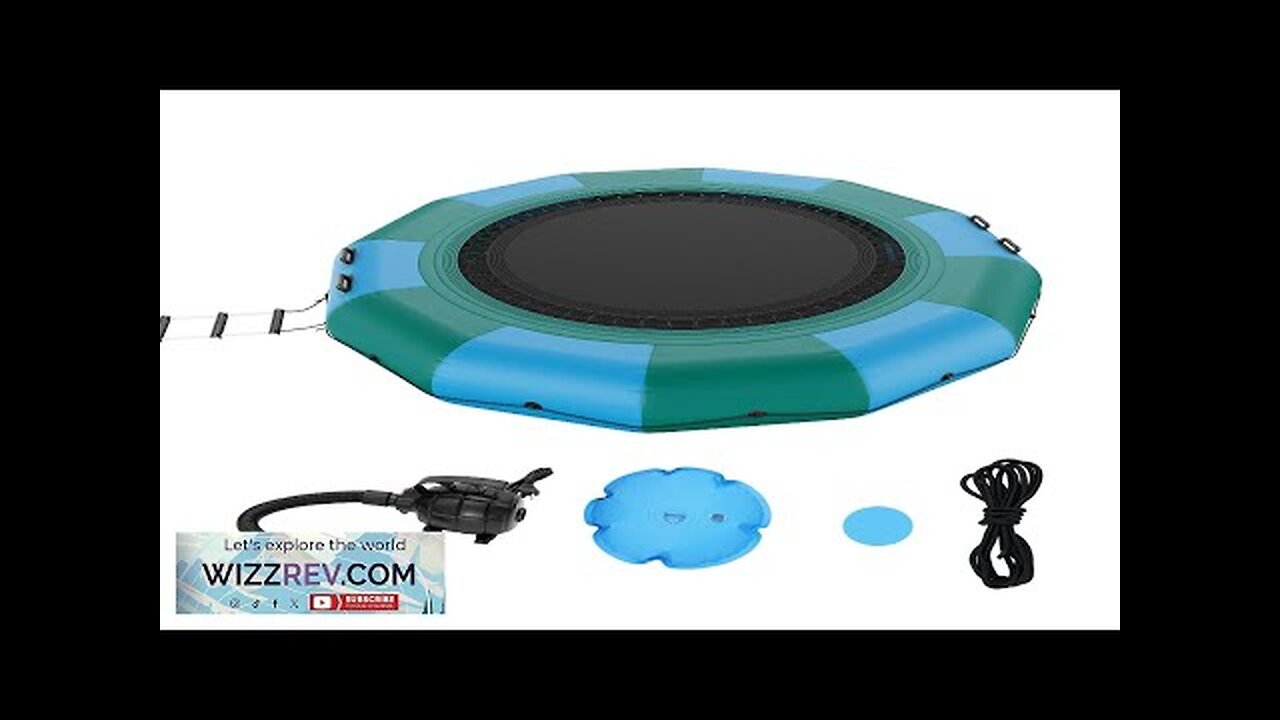 VEVOR Inflatable Water Bouncer 12ft Recreational Water Trampoline Portable Bounce Swim Review