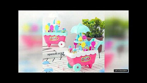 Mini Children's Ice Cream Cart Kids Trolley Candy Family Toys 14 Sets Review