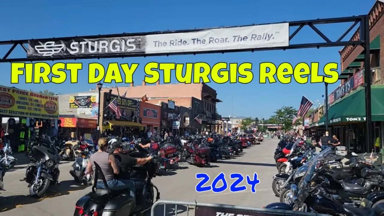 Sturgis Reels First Day of the Sturgis Motorcycle Rally on Main Street