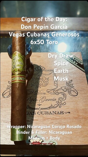 Don Pepin Garcia Vegas Cubanas Generosos 6x50 #CigarOfTheDay #Short #Shorts #CigarReview