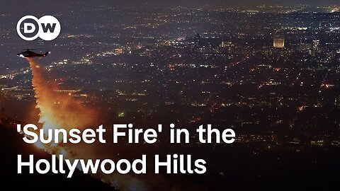 LA wildfires update: Iconic landmarks threatened by new Hollywood Hills 'Sunset Fire' | DW News