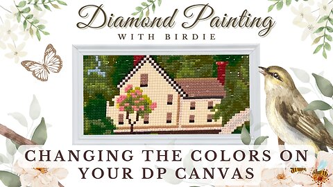 CHANGING COLORS ON YOUR DIAMOND PAINTING CANVAS *No Big Bird Bright Yellow House! * Yucky to Nice *