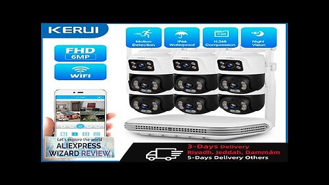 KERUI Waterproof 6MP HD Wireless Dual Lens PTZ WIFI IP Home Security Review