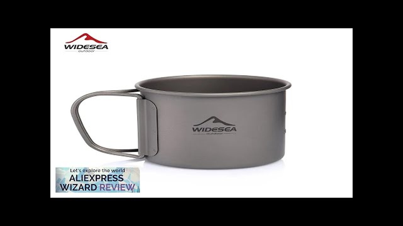 Widesea Camping Mug Titanium Cup Tourist Tableware Picnic Utensils Outdoor Kitchen Equipment Review