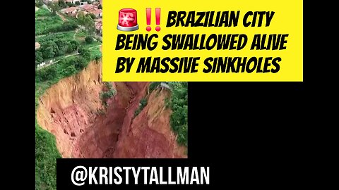 🌎 Brazilian City Being Swallowed Alive by Massive Sinkholes 😱