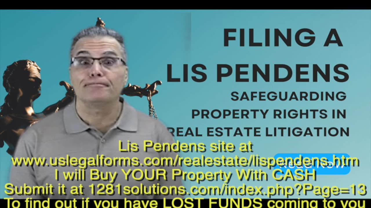 LIS PENDENS wants to BUY YOUR Property