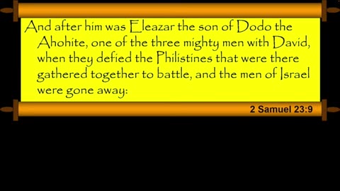 Chuck Missler - 2 Samuel (Session 16) Chapters 22-24