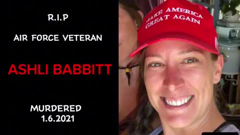 Last video Ashli Babbitt recorded, before she entered the Capitol Building, unarmed